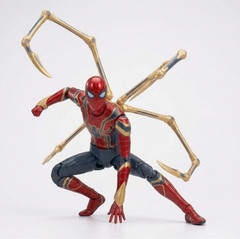 Iron Spider Man No Way Home Action Figure Gold Black Red 6in Collectible Toy