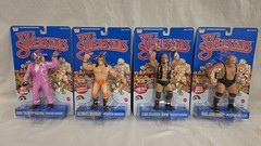 Set Of 4 LJN WWE Wrestling Superstars Wave 2 Ultimate Warrior Austin Bundy Jesse