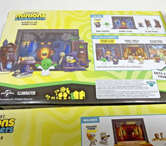 Illumination Minions Monsters Sound Stage Playsets & Mini Fart Blaster Lot of 4