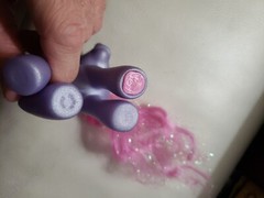 My Little Pony G3 MLP Petal Blossom 2002 Purple Super Long Hair Pink Tinsel
