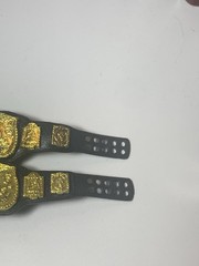 WWE Mattel WWF Classic World Tag Team Champions 2 Title Belt Lot For Figures