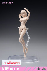 US Stock 86TOYS 1/12 T86-ST Flexible 6 inch Female Joint Action Figure Head Body