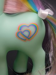 HQG1C My Little Pony Custom Rainbow Beats & Keeper Cat Figure