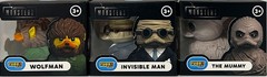 Mini Tubbz Cosplay Duck Universal Monsters The Mummy, Wolfman & Invisible Man