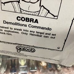 VINTAGE 1983 GALOOB A-TEAM Cobra BAD GUYS ACTION FIGURE NEW ON CARD