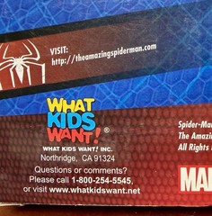 Amazing Spider-Man movie branded finger skate boards, original box, missing 1
