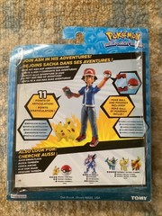 Veronica Taylor signed Pokemon Ash Ketchum + Pikachu Figures Tomy 2017 BAS