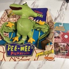 1988 Pee Wee Herman’s Playhouse Pet PTERRI 13″ in box & magic screen original