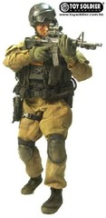 1:6 scale Toy Soldier Delta Force Black Pro Tec Helmet for 12″ Figures