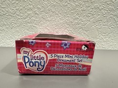VTG My Little Pony Mini Holiday 5 Piece Ornament Set Kurt S. Adler 2004 Hasbro