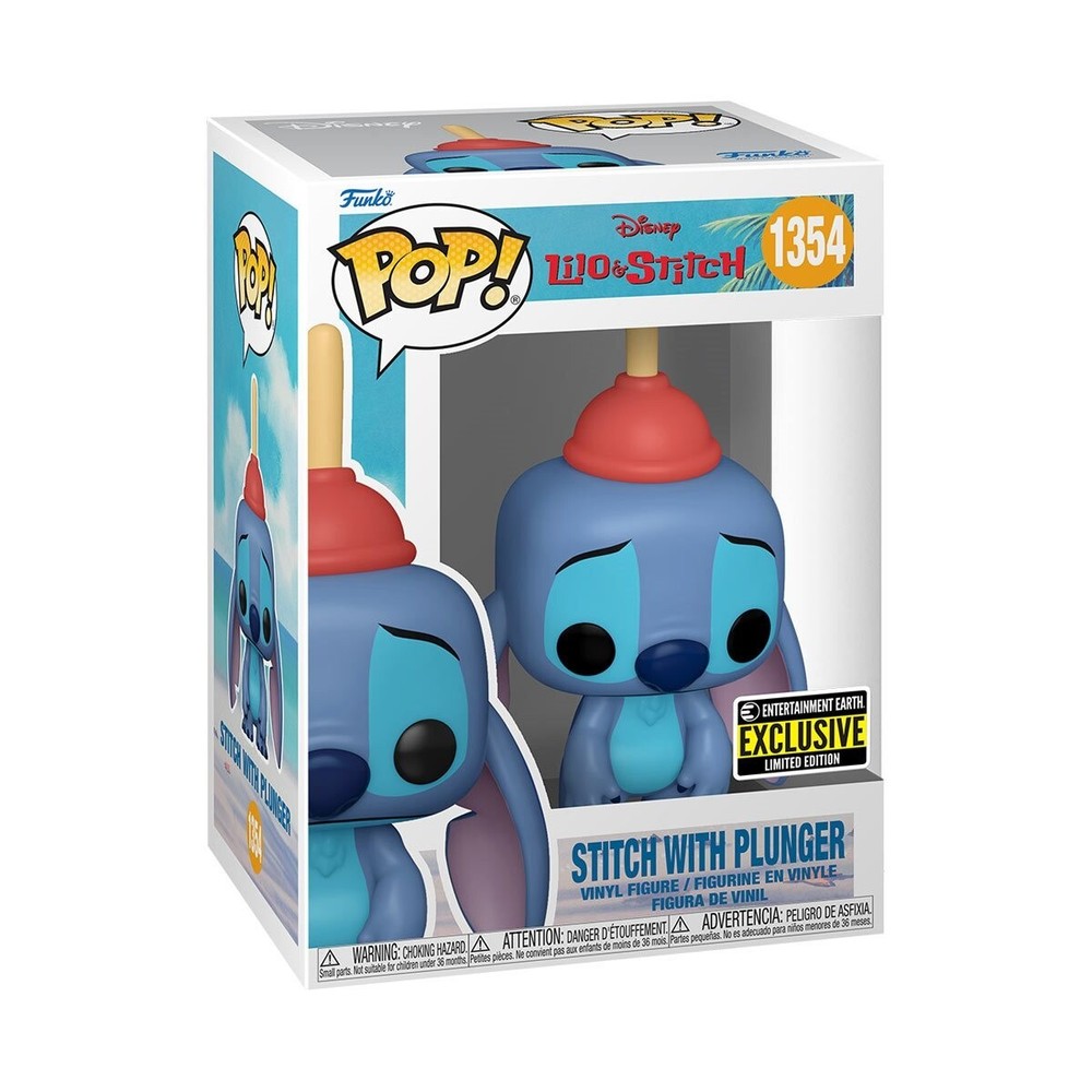 Funko Pop Disney’s Lilo & Stitch – Stitch with Plunger Figure w/ Protector