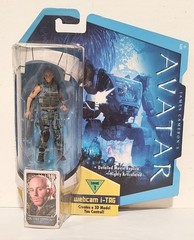 2009 James Cameron Avatar Cpl Lyle Wainfleet Fig Mattel webcam i-TAG New on Card