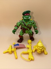 Raph the Green Teen Beret 100% Complete TMNT Teenage Mutant Ninja Turtles 1991