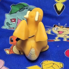 Pokemon Dragonite Bag Figure Finger Puppet 1999 Nintendo Bandai Vintage Japan