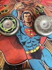 1978 Mattel SUPERMAN Spinball Pinball – Retro Tabletop Pinball Game