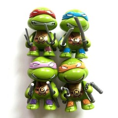 2024 new 4pcs ninja Turtle TMNT figure with movable joints Birthday for Kids Ch