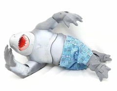 SU-KS-PT-BU: Fabric Blue Beach Shorts for McFarlane King Shark