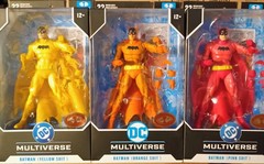 McFarlane Batman Rainbow/Colored Suit /Golden Age Red Platinum Lot