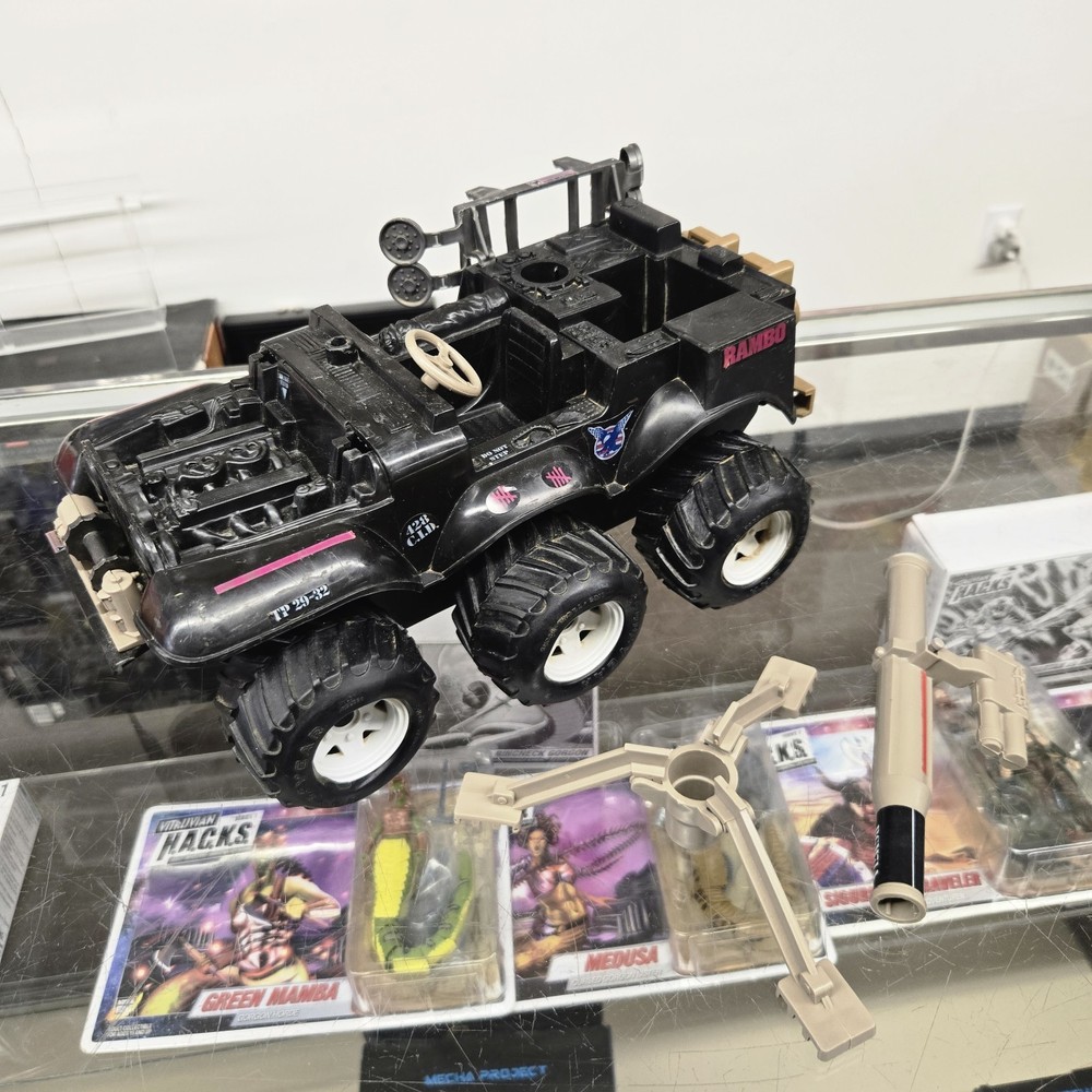 Rambo Force of Freedom Defender Assault Jeep 6×6 Vintage 1985 Coleco Incomplete