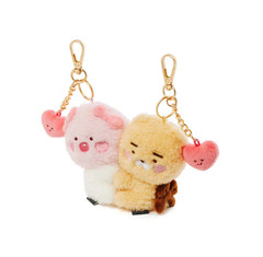 KAKAO Friends LOVE Magnet Plush APEACH RYAN Keyring Set VALENTINE [lot of 2]