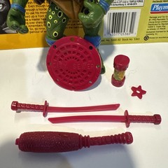 Tmnt RARE 1995 Movie Star Leo Purple/pink Weapon Variant W/card Back Playmates