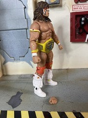 WWE Mattel Elite Royal Rumble Series Ultimate Warrior Not Complete Great Cond.