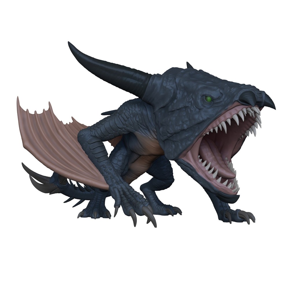 Chibi Monster Dragon ,3d printed figure painted, Monster Villian