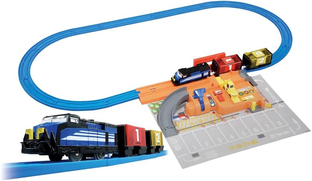 TAKARA TOMY Pla-rail Let’s carry Tomica Smooth Loading Terminal Battery Powered
