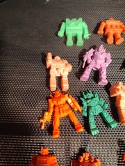 Lot of 13 Total Vintage Robot Mini Figures 11 Soft Eraser And 2 Hard Plastic Toy