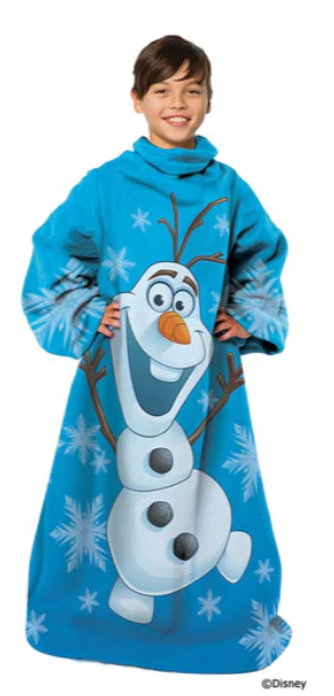 Disney Frozen Chill Out Olaf Comfy Blanket With Sleeves 48×48 Inches