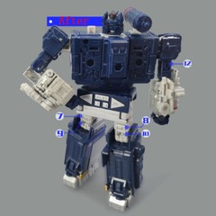 Filler Hand Cannon Upgrade Kits For DCS Nemesis Bridge Soundwave/Shockwave