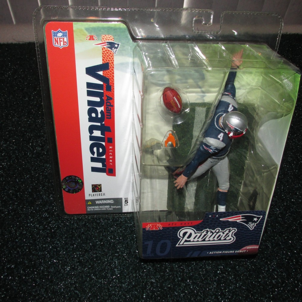 McFarlane 2004 Adam Vinatieri New England Patriots NFL series 10 (rookie piece)