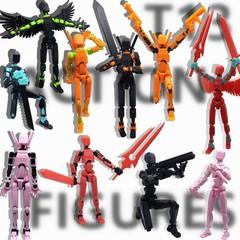 T13 3D Action Figures Set Titan 13 Action Figure Dummy 3D Printed Robo Multi-…