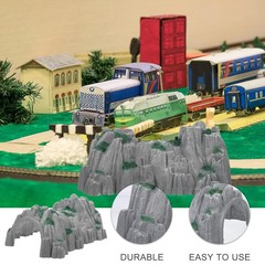 Realistic Mountain Train Tunnel Model 25.5×19.5×11.5cm HO Scale Scenery