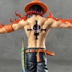 11″ One Piece Portgas D Ace Handmade PVC Cartoon Anime Action Figure Statue New