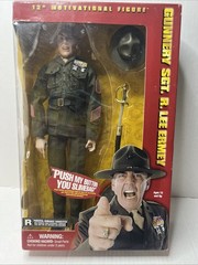Vtg Gunnery Sgt R. Lee Ermey 12″ Motivational Talking Figure SIGNED New In Box
