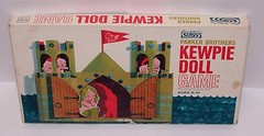 Kewpie Doll Board Game Parker Brothers Vintage 1963 missing shells