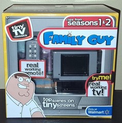 TINY TV CLASSICS FAMILY GUY EDITION REAL WORKING MINI TELEVISION SEASONS 1 & 2