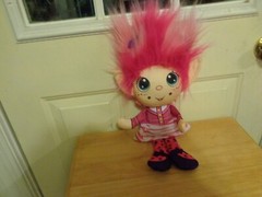 PLUSH DOLL FIGURE JAY PLAY FLIP ZEE TROLL PRETTY IN PINK CHARACTER TOY