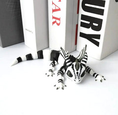 3D Printed Dragon Figurine Beetlejuice Gothic Fantasy 6.3 ” Next Day Ship