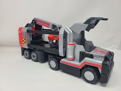 Rare Paw Patrol Big Truck Pups Al Deluxe Big Truck Set w/2 Beams And Log