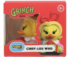 Set Of 4 Mini Tubbz Rubber Ducks Grinch, Santa Costume Grinch,Cindy-lou Who,Max