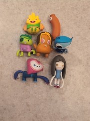 Kidrobot The Heroes of Burgertown Lot Of 7 Figures John Burgerman, Rare