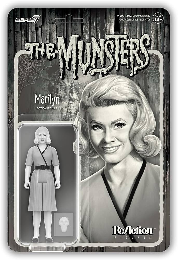 Super7 ReAction Figures The Munsters Marilyn Action Figure w/ Accessory