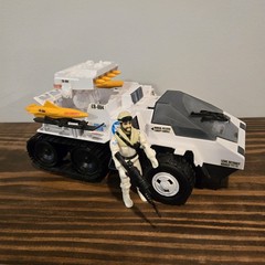 1985 G.I. Joe Snow Cat With Frostbite Driver. Complete. Hasbro ARAH. Read