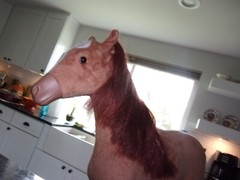 Paradise Horse – Soft Brown LARGE Articulated Horse 20″ x 22″