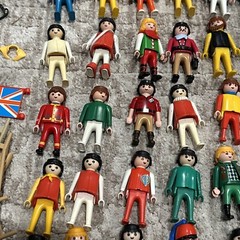 Unsearched Vintage Playmobil Figures And Accessories Lot Geobra 1974-1992 Parts