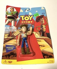 Disney TOY STORY Bendable WOODY Action Figure NEW BOX 1995 Thinkway