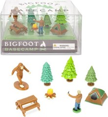 BIGFOOT BASECAMP – Miniature Figurines Toy Art Craft Play Set – Archie McPhee