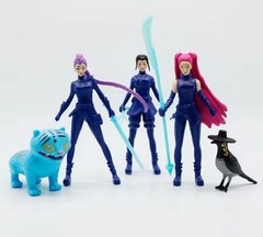 5pcs/Set Kpop Demon Hunters Figure Toy PVC Model Cartoon Gaming Peripherals